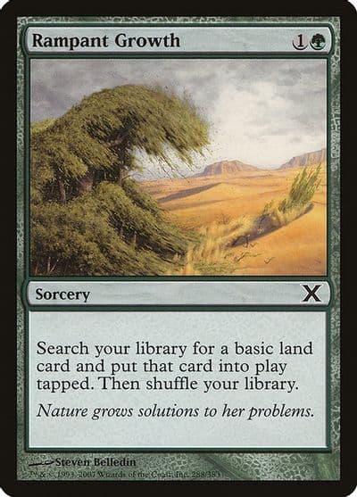 Rampant Growth 10th Edition Magic card