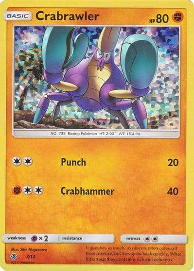 Crabrawler McDonald's Promos 2017 Pokemon card