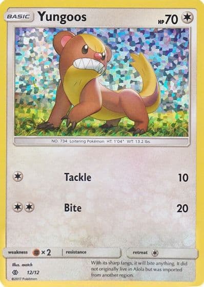 Yungoos McDonald's Promos 2017 Pokemon card