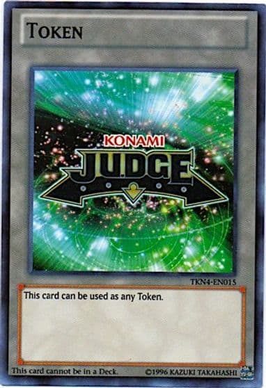 Official Judge Token TKN4 EN015 Judge Promotional Cards Yu-Gi-Oh! card