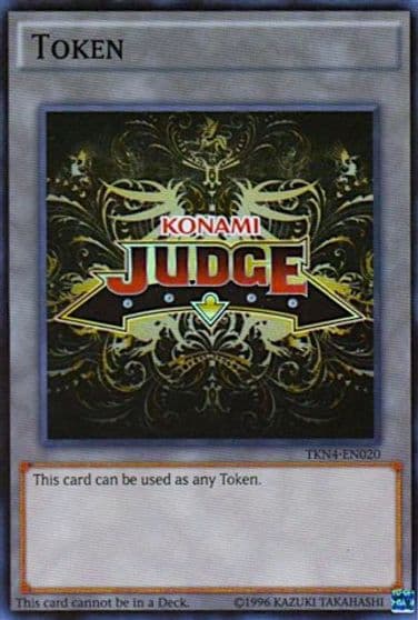 Official Judge Token TKN4 EN020 Judge Promotional Cards Yu-Gi-Oh! card