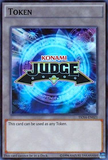 Official Judge Token TKN4 EN021 Judge Promotional Cards Yu-Gi-Oh! card