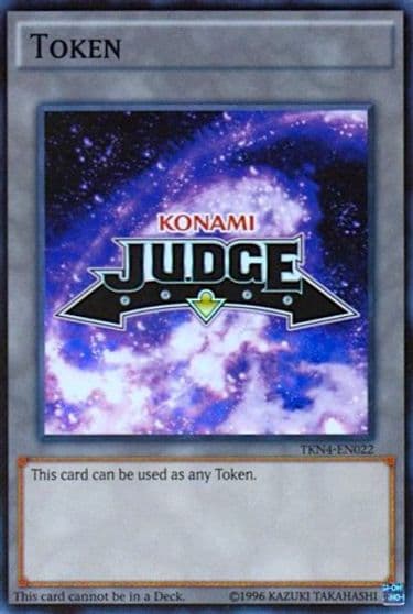 Official Judge Token TKN4 EN022 Judge Promotional Cards Yu-Gi-Oh! card