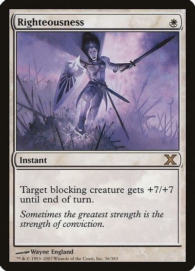 Righteousness 10th Edition Magic card