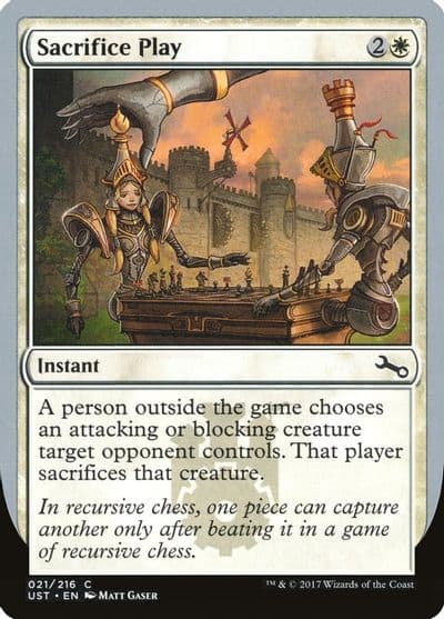 Sacrifice Play Unstable Magic card