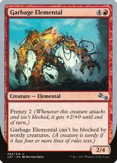 Garbage Elemental A Unstable Magic card