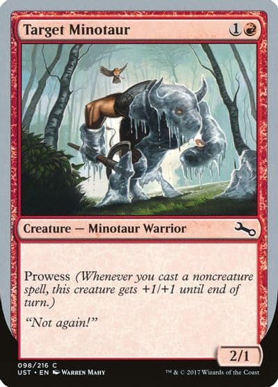 Target Minotaur A Unstable Magic card
