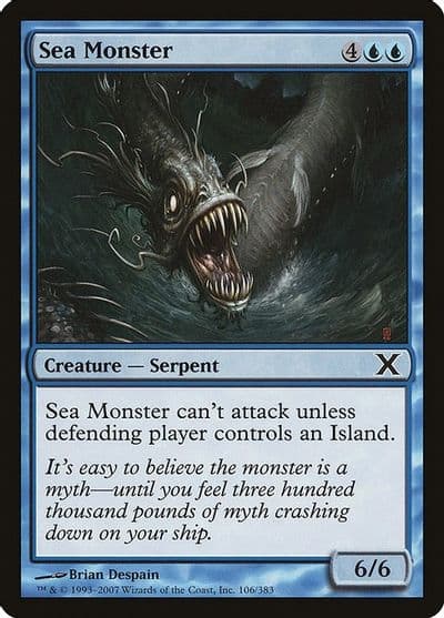 Sea Monster 10th Edition Magic card