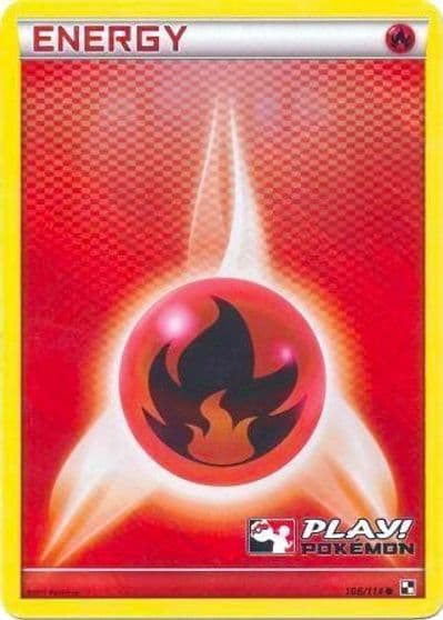 Fire Energy (Play! Pokemon) League & Championship Cards Pokemon card