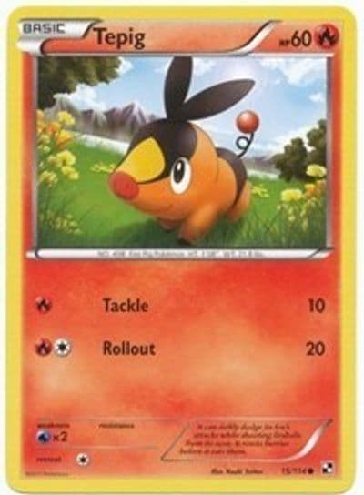 Tepig 15/114 (Cosmos Holo) League & Championship Cards Pokemon card