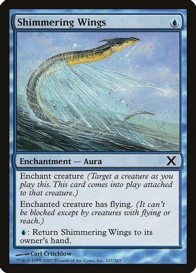 Shimmering Wings 10th Edition Magic card