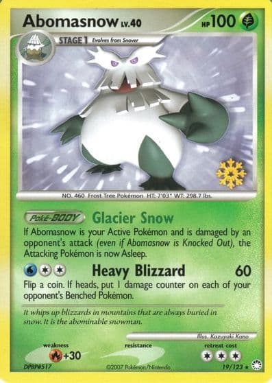 Abomasnow Countdown Calendar Promos Pokemon card