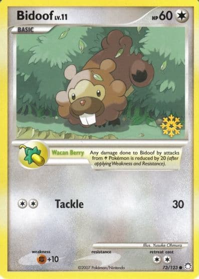 Bidoof Countdown Calendar Promos Pokemon card