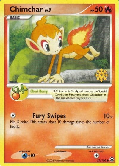 Chimchar Countdown Calendar Promos Pokemon card