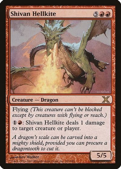 Shivan Hellkite 10th Edition Magic card