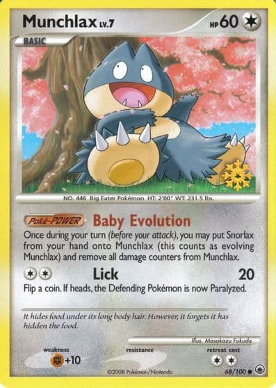 Munchlax Countdown Calendar Promos Pokemon card