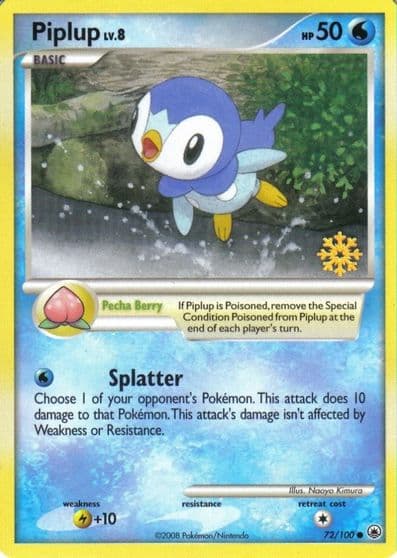 Piplup Countdown Calendar Promos Pokemon card