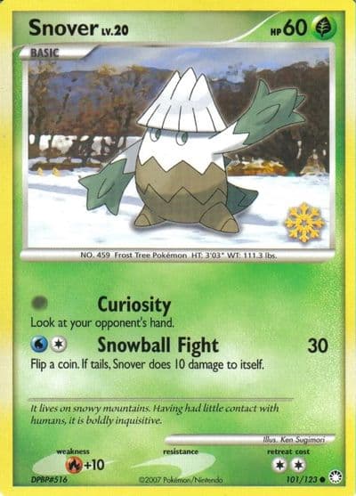 Snover Countdown Calendar Promos Pokemon card