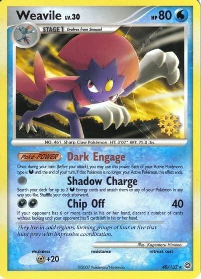 Weavile Countdown Calendar Promos Pokemon card