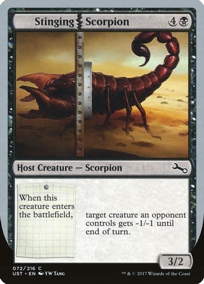 Stinging Scorpion Unstable Magic card