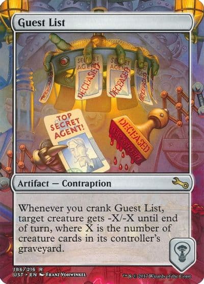 Guest List Unstable Magic card