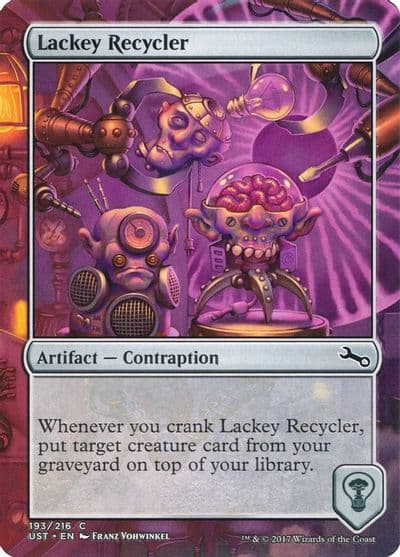 Lackey Recycler Unstable Magic card