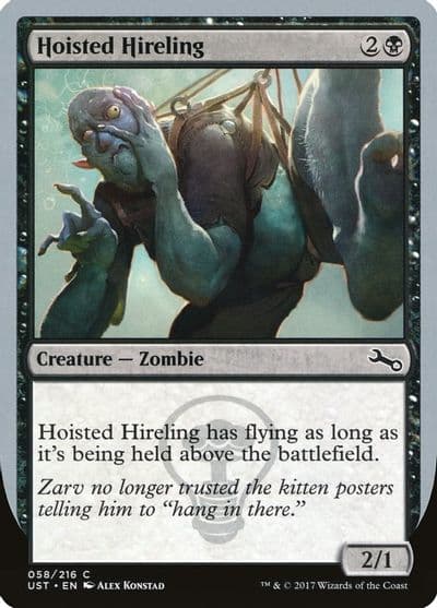Hoisted Hireling Unstable Magic card