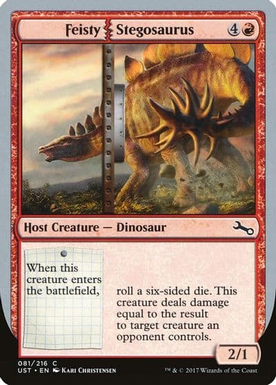 Feisty Stegosaurus Unstable Magic card