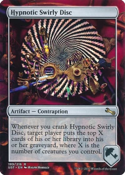 Hypnotic Swirly Disc Unstable Magic card