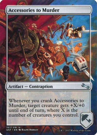 Accessories to Murder Unstable Magic card