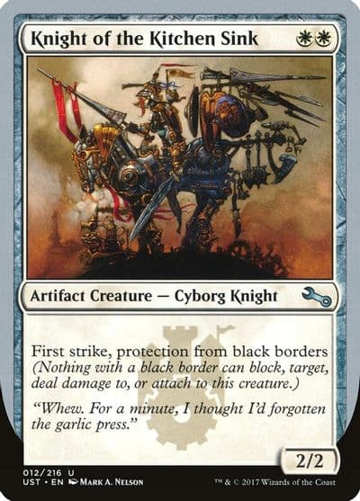 Knight of the Kitchen Sink A Unstable Magic card