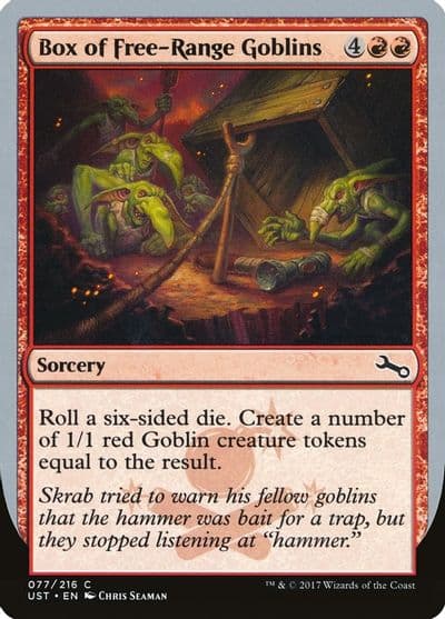 Box of Free Range Goblins Unstable Magic card