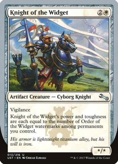 Knight of the Widget Unstable Magic card