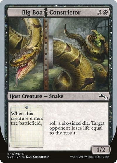 Big Boa Constrictor Unstable Magic card