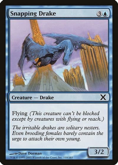 Snapping Drake 10th Edition Magic card