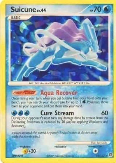 Suicune (Cracked Ice Holo) Miscellaneous Cards & Products Pokemon card