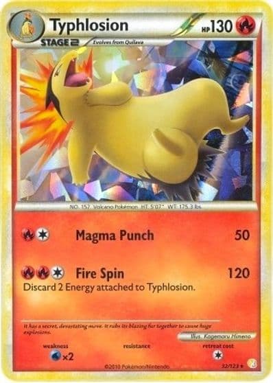 Typhlosion (Cracked Ice Holo) Deck Exclusives Pokemon card
