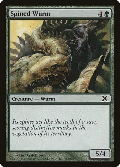Spined Wurm 10th Edition Magic card