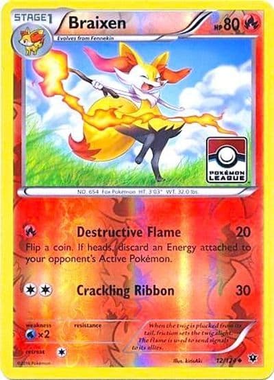 Braixen (Pokemon League) League & Championship Cards Pokemon card