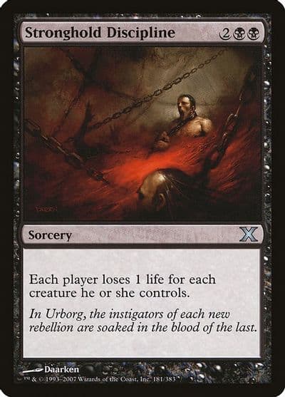 Stronghold Discipline 10th Edition Magic card