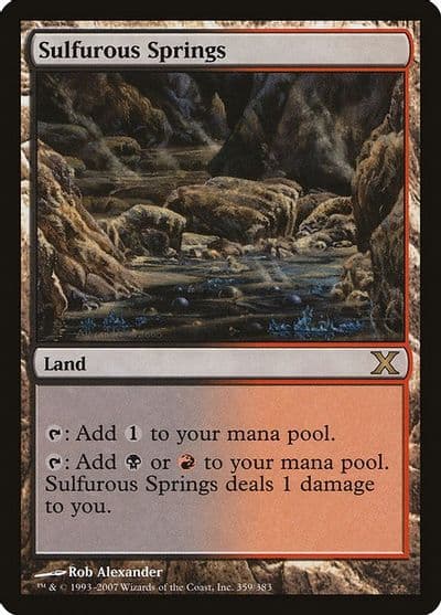 Sulfurous Springs 10th Edition Magic card