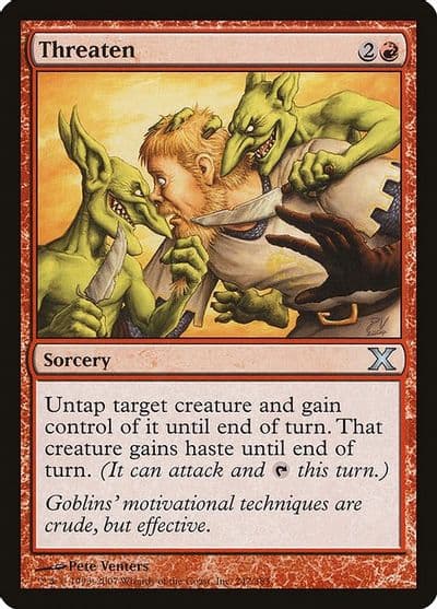 Threaten 10th Edition Magic card