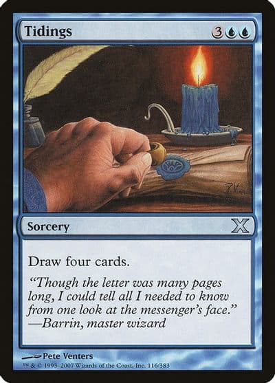 Tidings 10th Edition Magic card