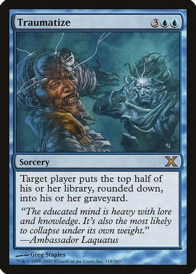 Traumatize 10th Edition Magic card