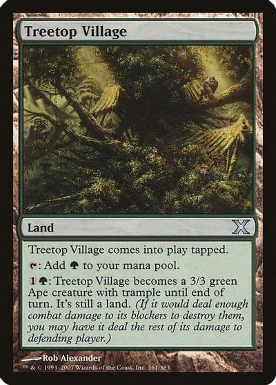 Treetop Village 10th Edition Magic card