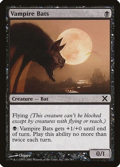Vampire Bats 10th Edition Magic card