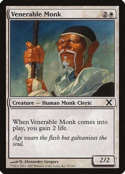 Venerable Monk 10th Edition Magic card