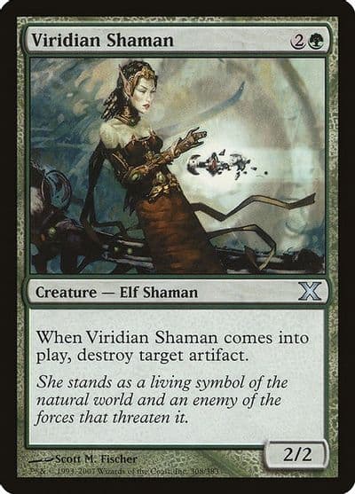 Viridian Shaman 10th Edition Magic card