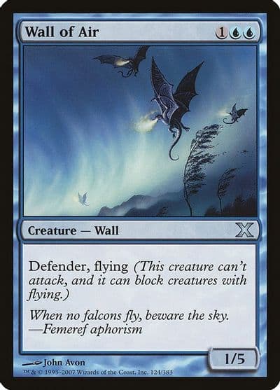 Wall of Air 10th Edition Magic card