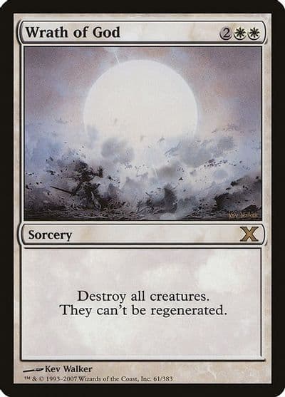 Wrath of God 10th Edition Magic card